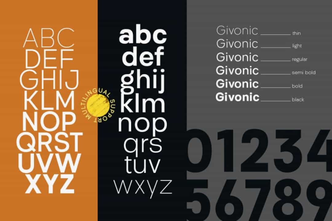 Givonic Font Image 3