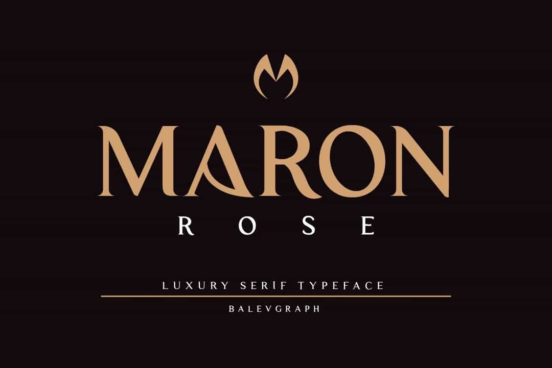 Mron Rose Font Image 1