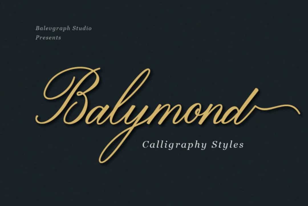 Balymond Font Image 1