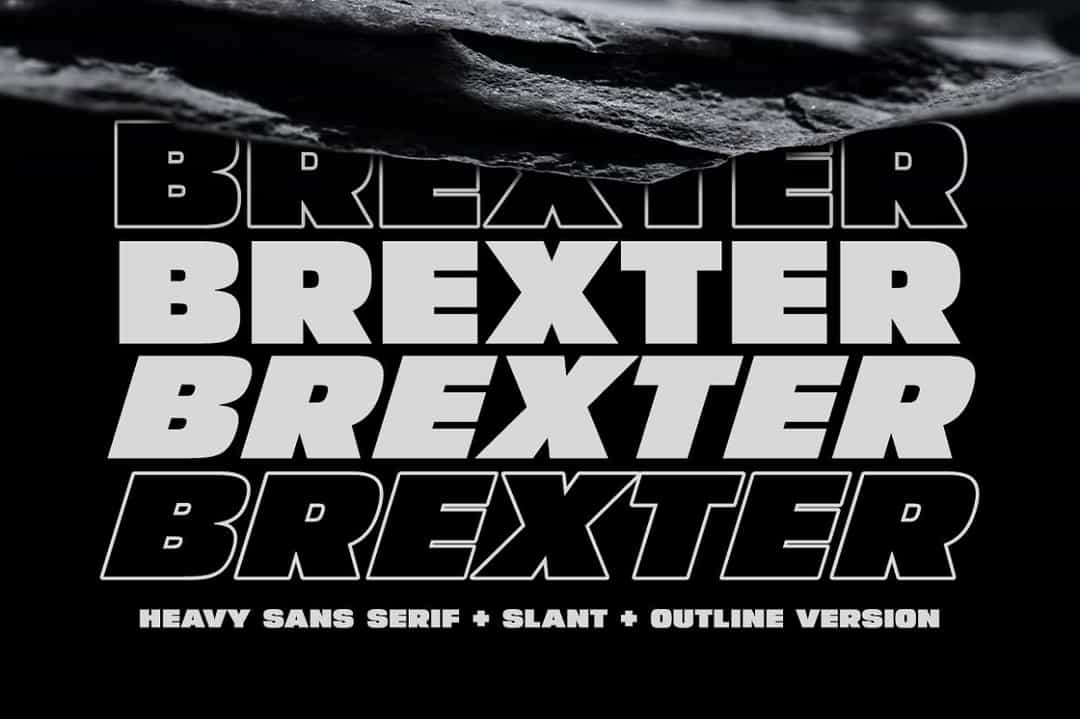 Brexter Font Image 1