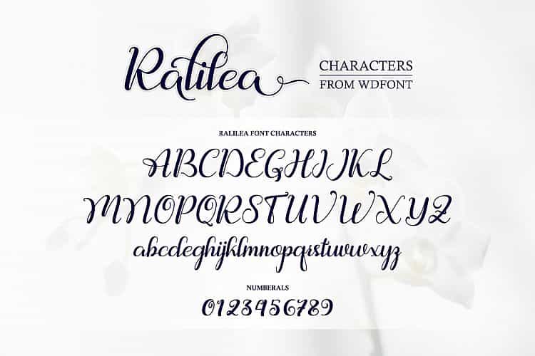 Ralilea Script Font Image 3