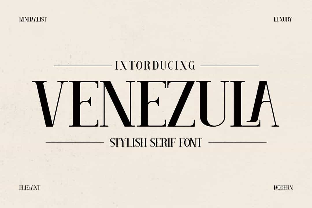 Venezula Font Image 1