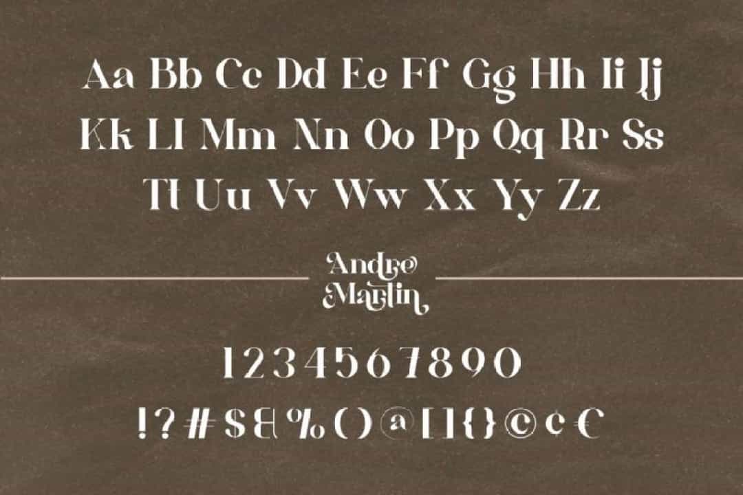 Andre Martin Font Image 3