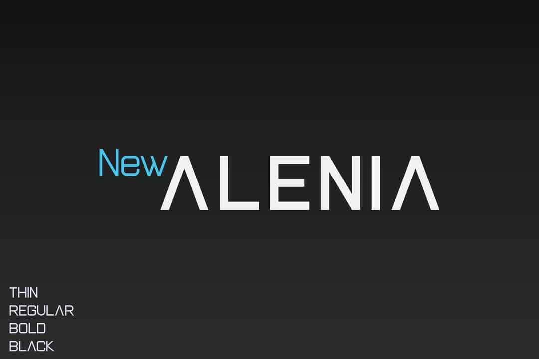 New Alenia Font Image 1