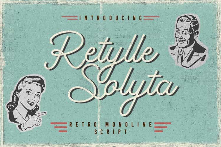 Retylle Solyta Script Font Image 1