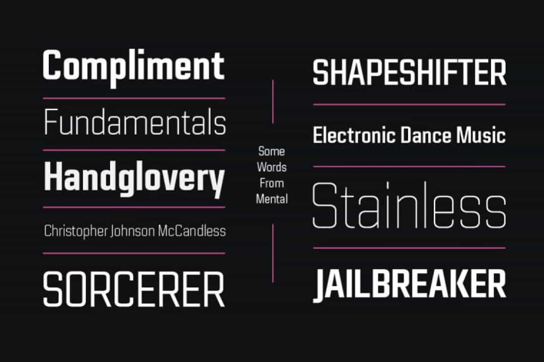 Mental Font Image 3