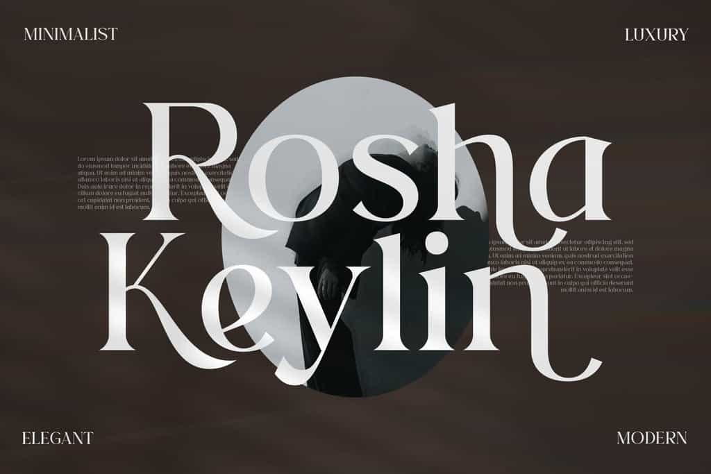 Rosha Keylin Font Image 1
