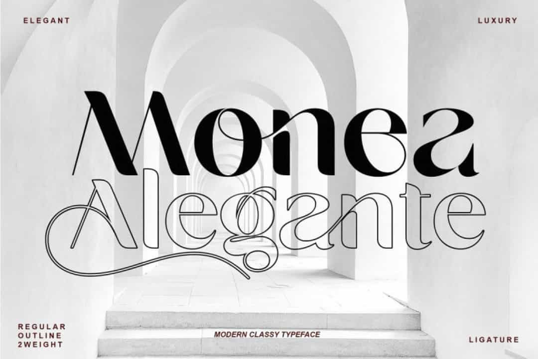 Monea Alegante Font Image 1