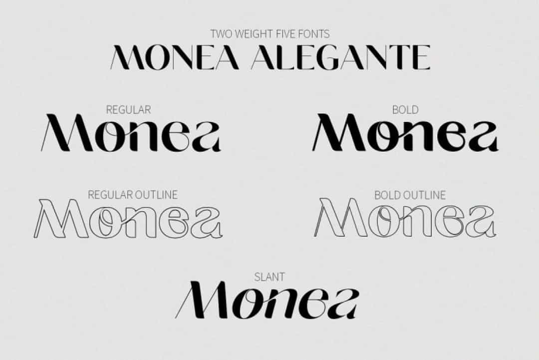 Monea Alegante Font Image 2