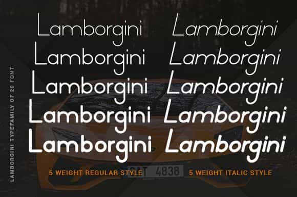 Lamborgini Font Family Image 2