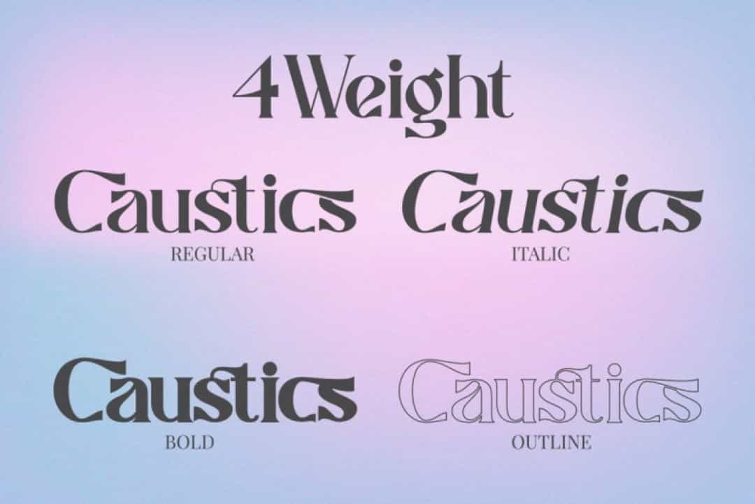 Caustics Font Image 2