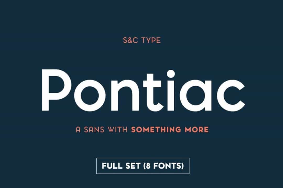 Pontiac Font Image 1