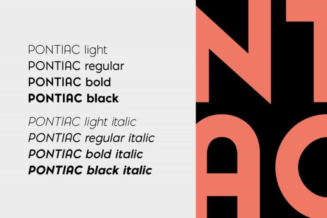 Pontiac Font Image 2
