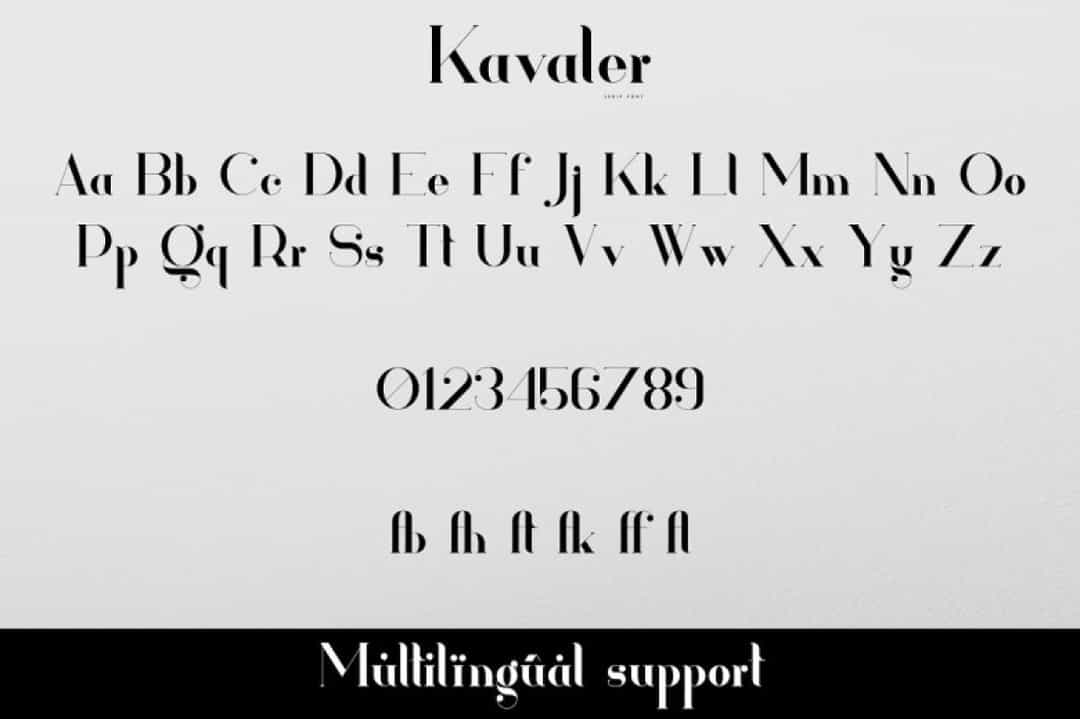 Kavaler Font Image 3