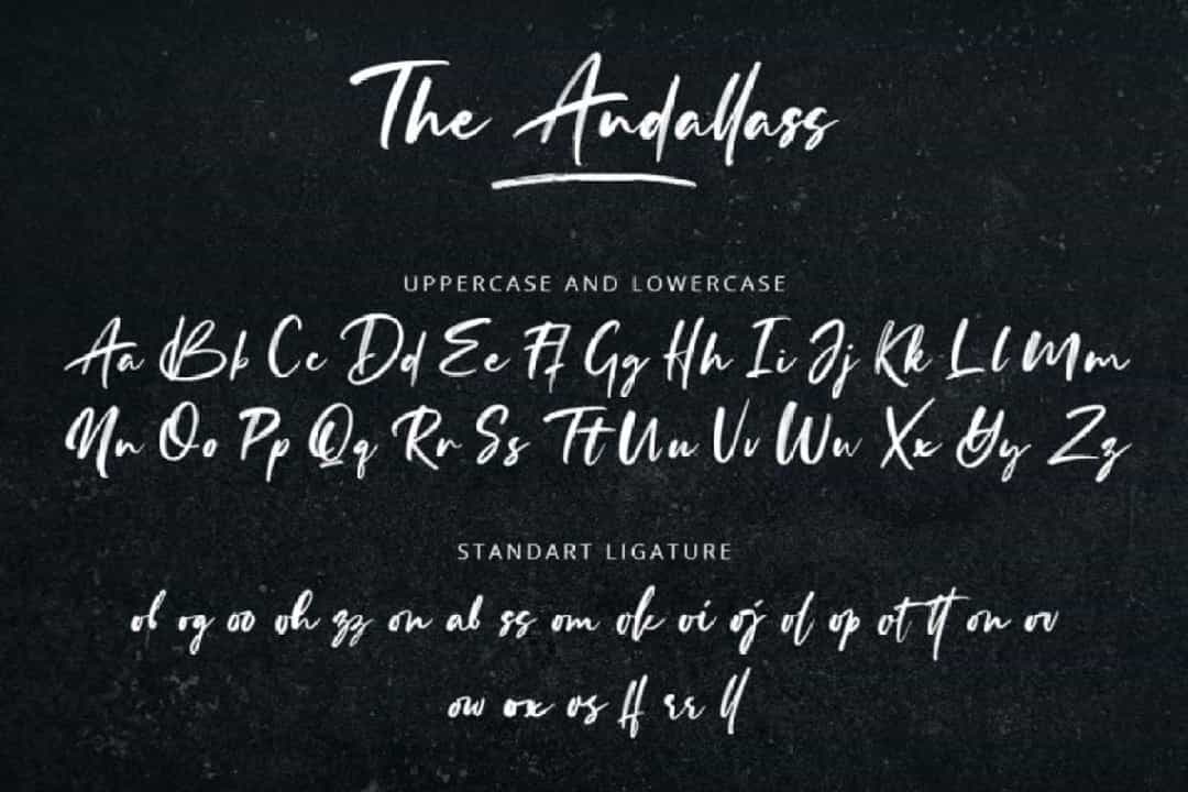 The Andallass Font Image 2