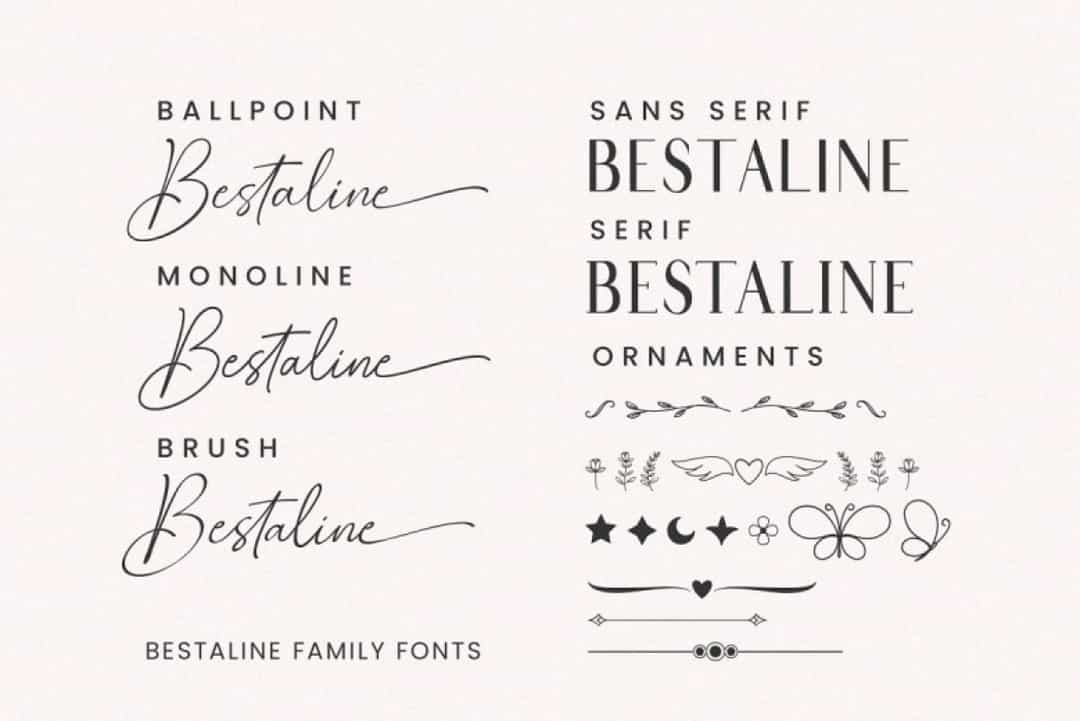 Bestaline Font Image 2