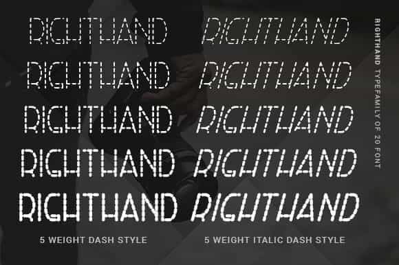 Right Hand Font Family Image 3