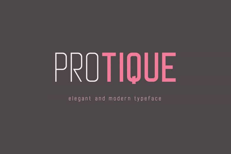 Protique Font Image 1