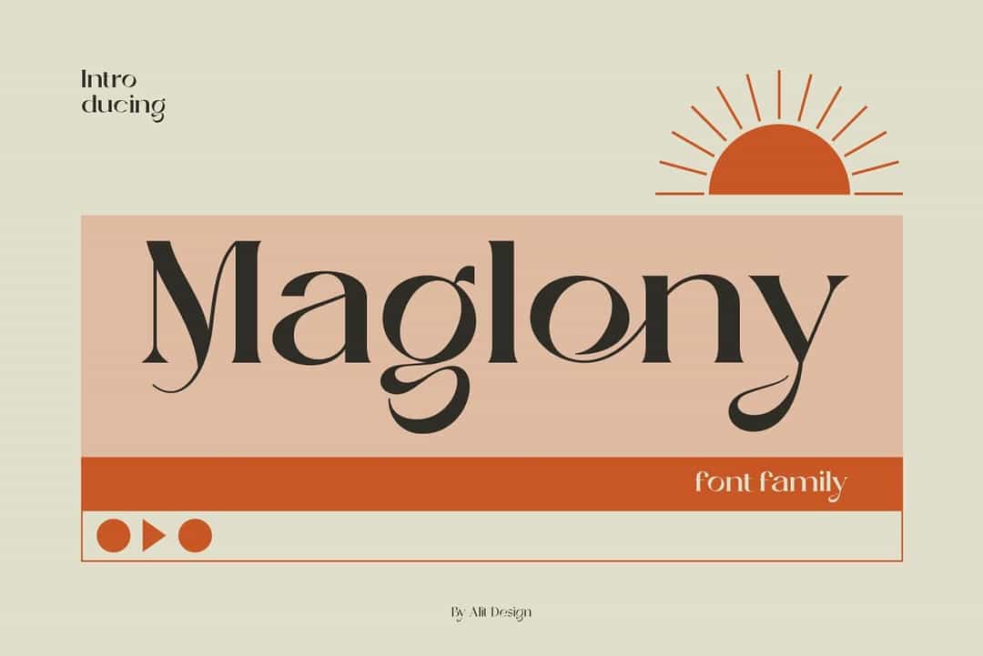 Maglony Font Image 1