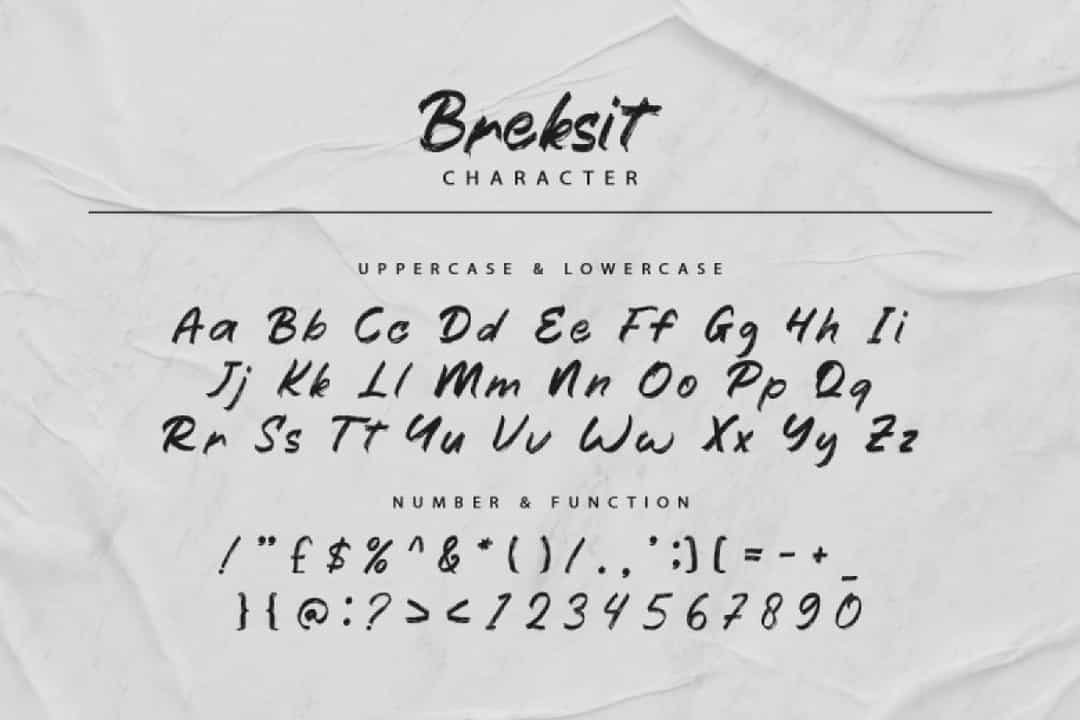 Breksit Brush Font Image 3