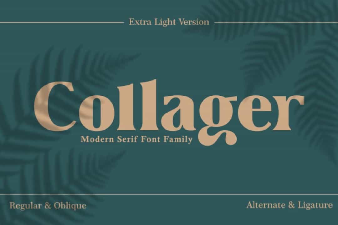 Collager Font Image 1
