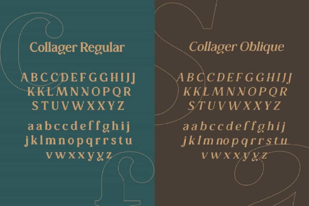 Collager Font Image 2