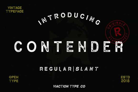 Contender Vintage Font Image 1