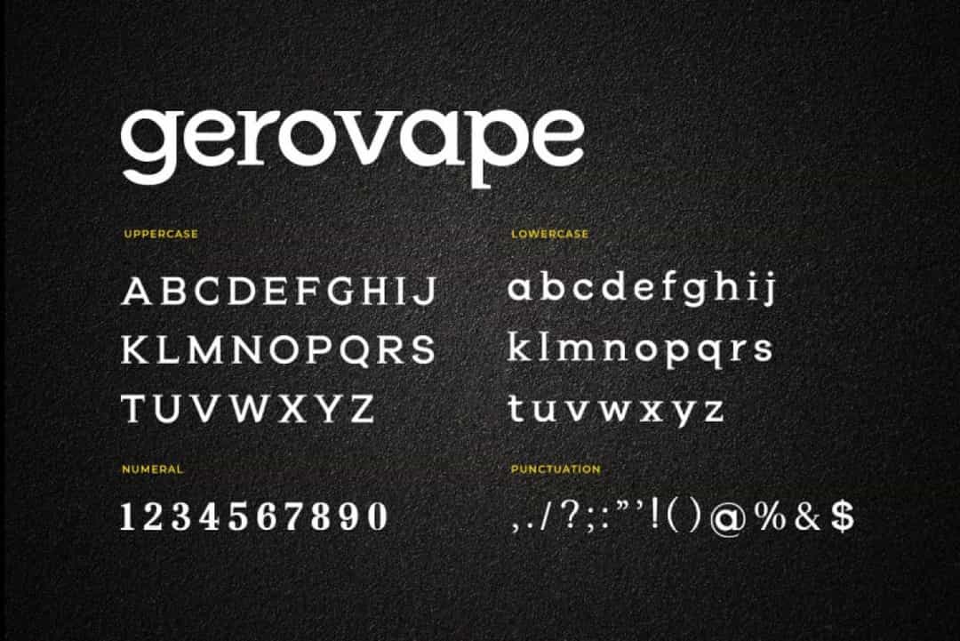 Gerovape Font Image 3