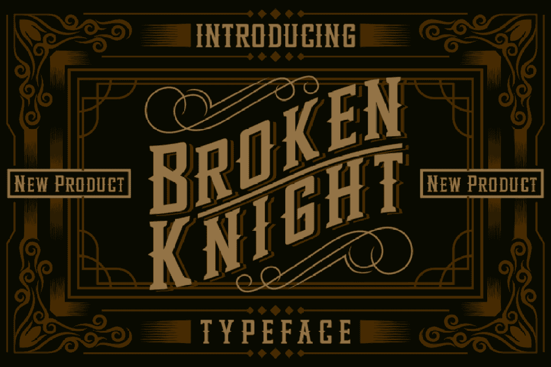 Broken Knight Font Image 1