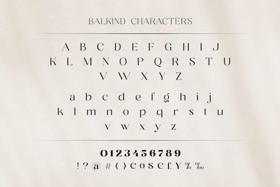 Balkind Serif Font Image 3