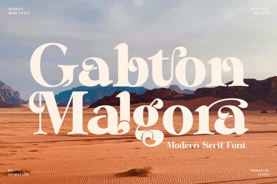 Gabton Malgora Font Image 1