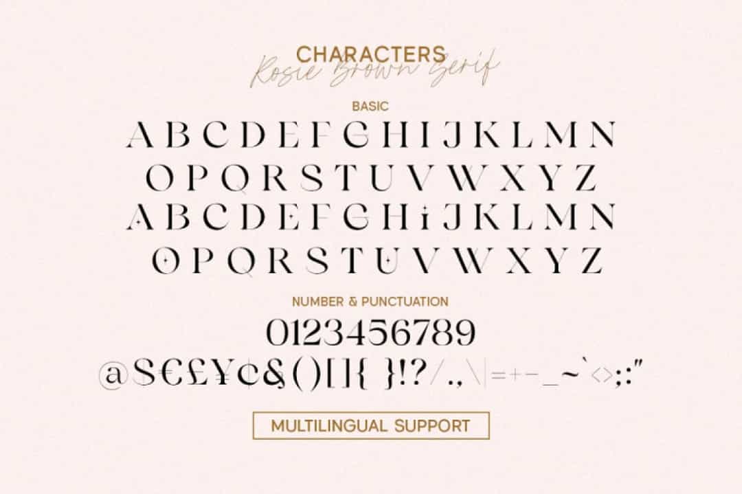 Rosie Brown Font Image 2
