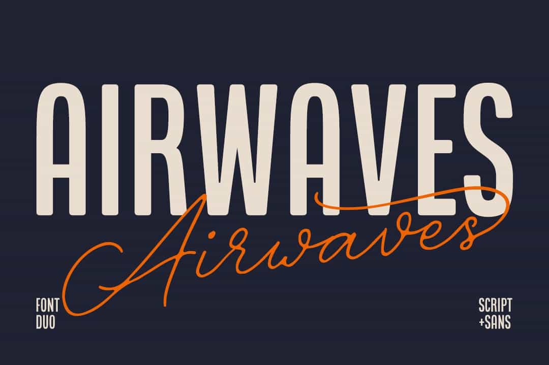 Airwaves Font Image 1