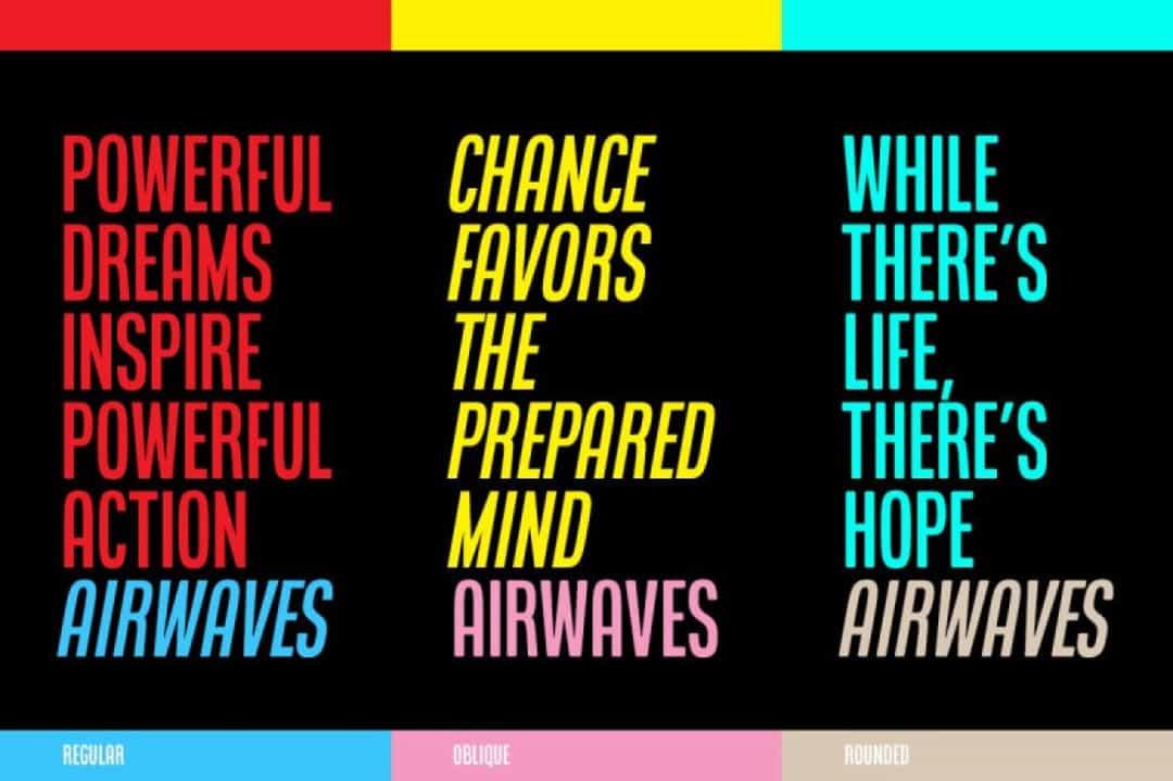 Airwaves Font Image 2