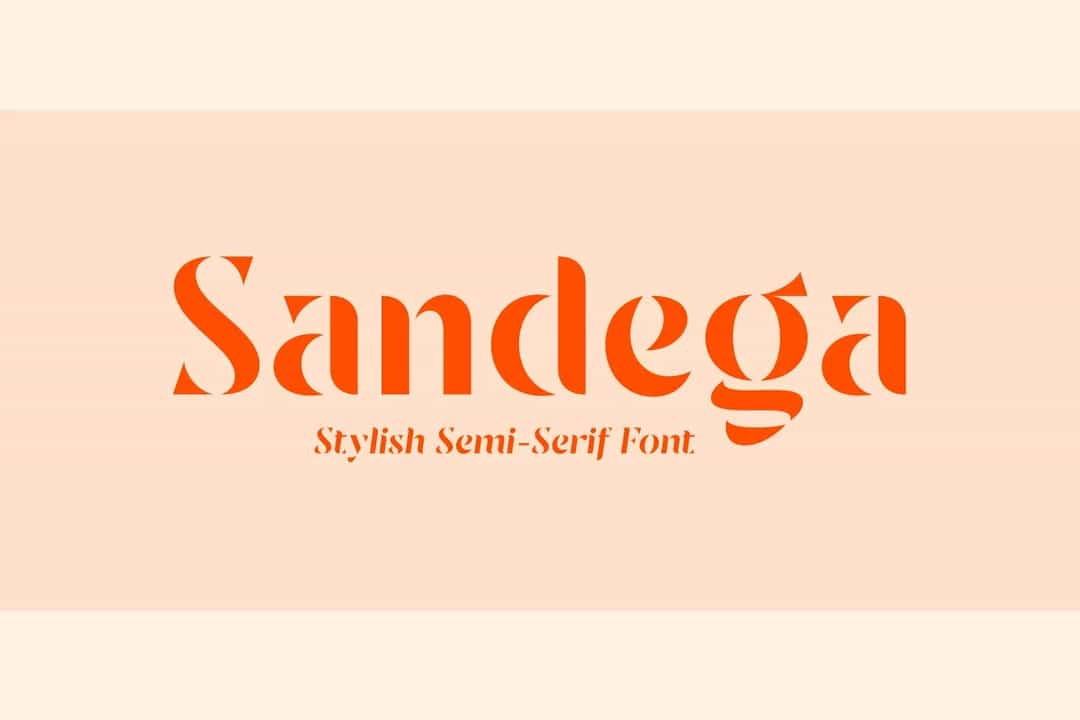 Sandega Font Image 1