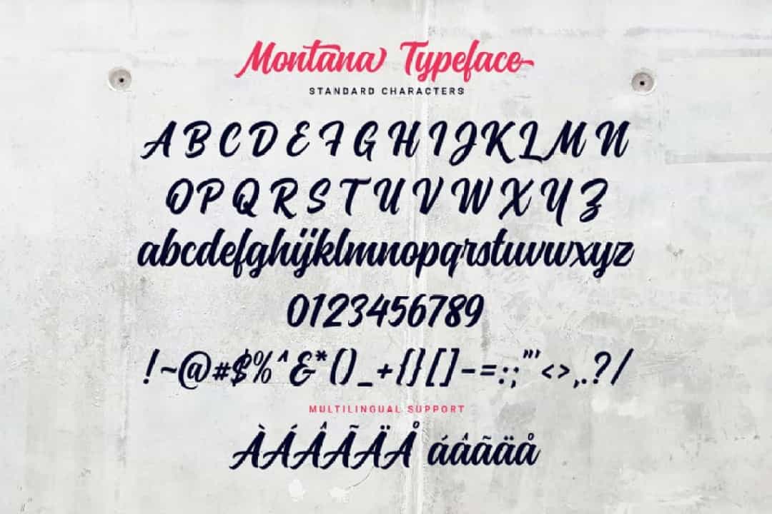 Montana Font Image 2