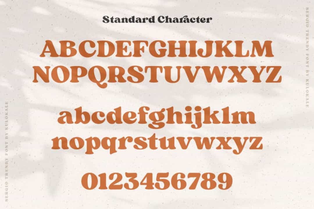 Sergio Trendy Font Image 3