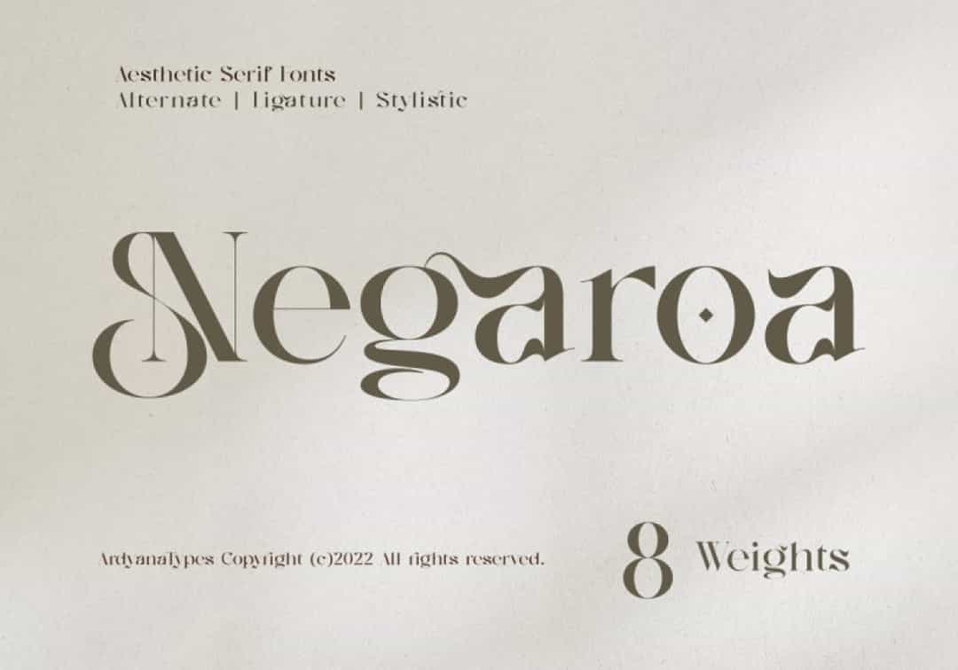 Negaroa Font Image 1