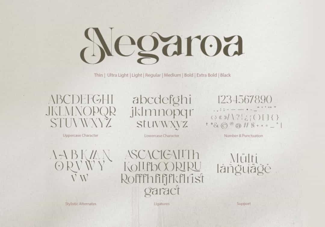 Negaroa Font Image 3
