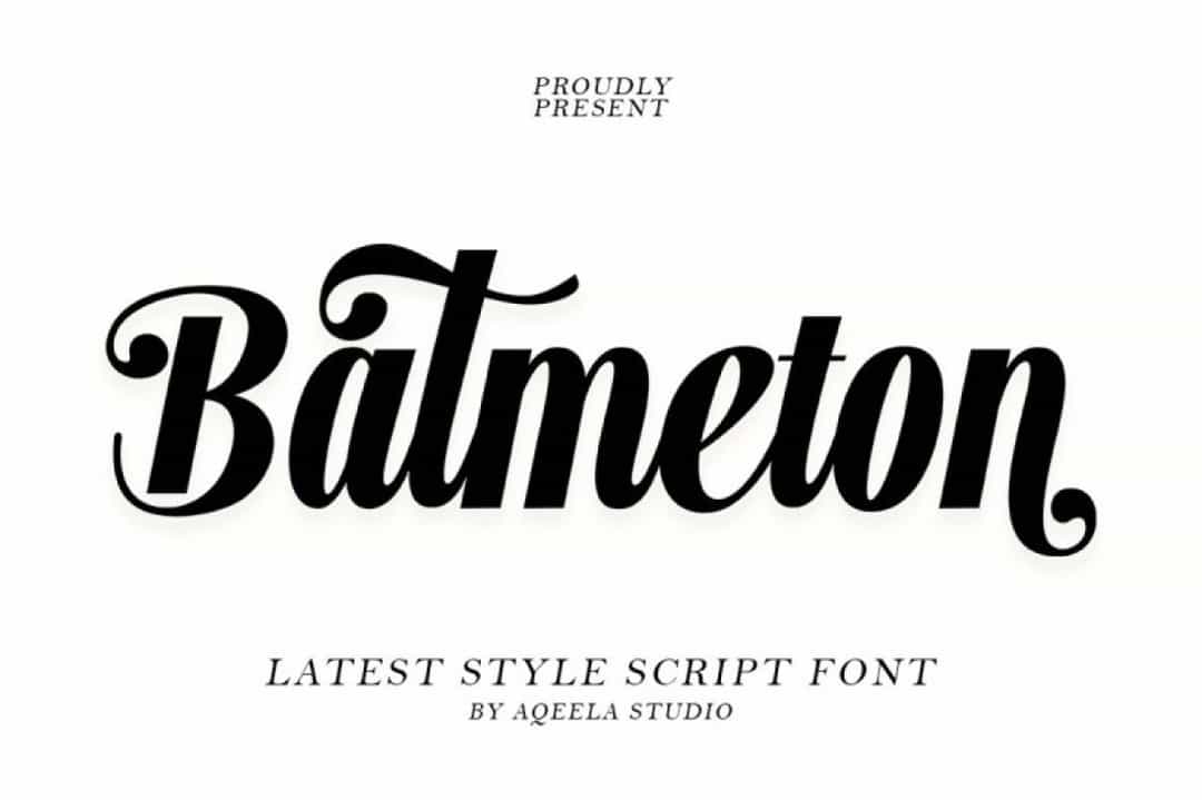 Batmeton Font Image 1