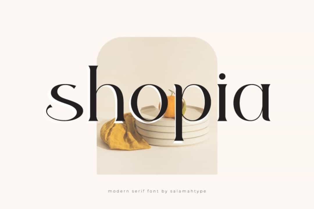 Shopia Font Image 1