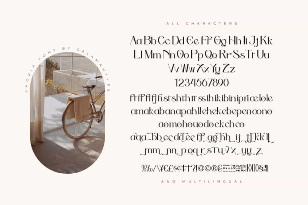 Shopia Font Image 3