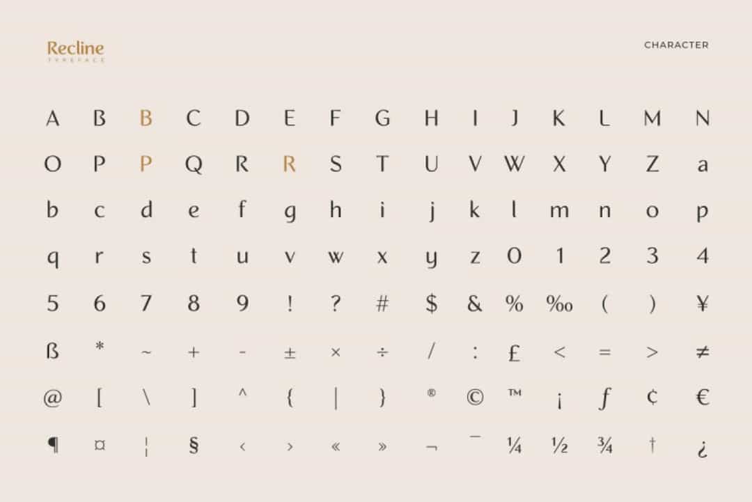 Recline Font Image 3