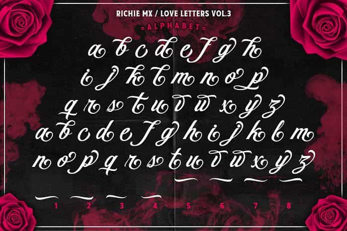 Love Letters Script Font Image 2
