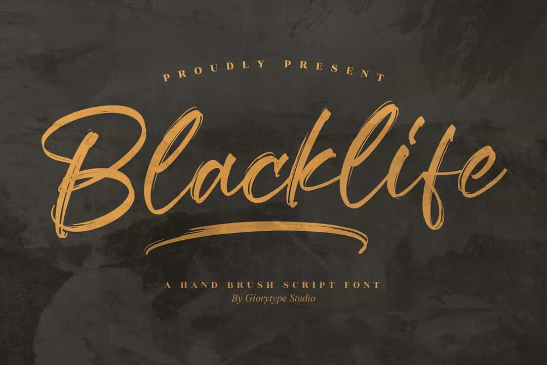 Blacklife Font Image 1