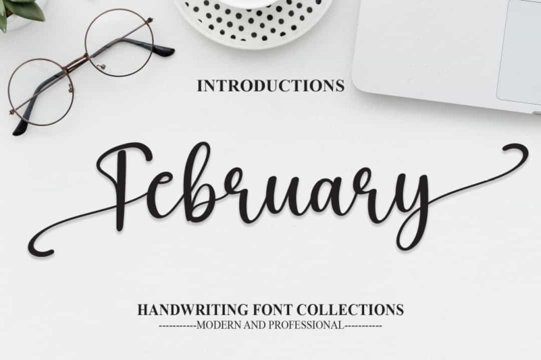 February Font Image 1