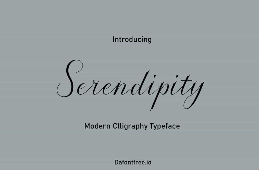Serendipity Font Image 1