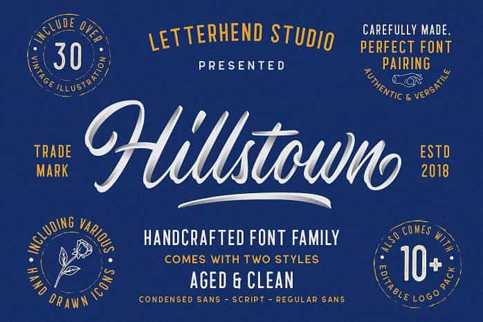 Hillstown Font Collection Image 1