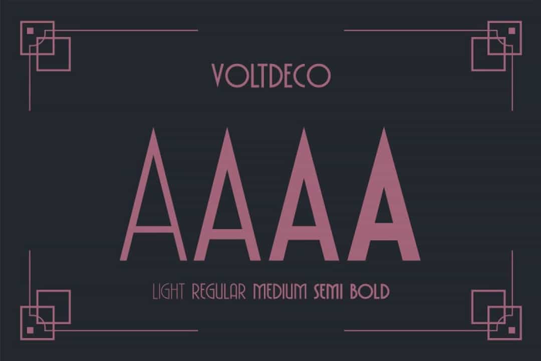 Voltdeco Font Image 2