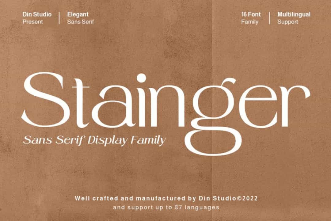 Stainger Font Image 1